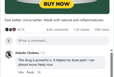 Customer testimonial photo